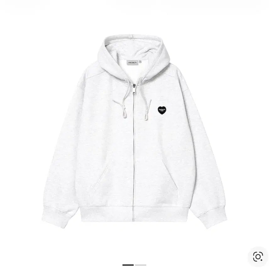 [BUNJANG] Carhartt WIP Heart Sweat Jacket - White / 칼하트 wip 후드 하트 스웨트 자켓 s 화이트