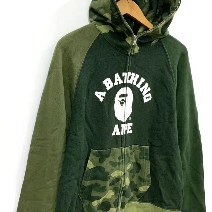 [BUNJANG] BAPE Color Camo Relaxed Fit Full Zip Hoodie / 베이프 컬러 카모 릴렉스드 핏 풀 집 후드