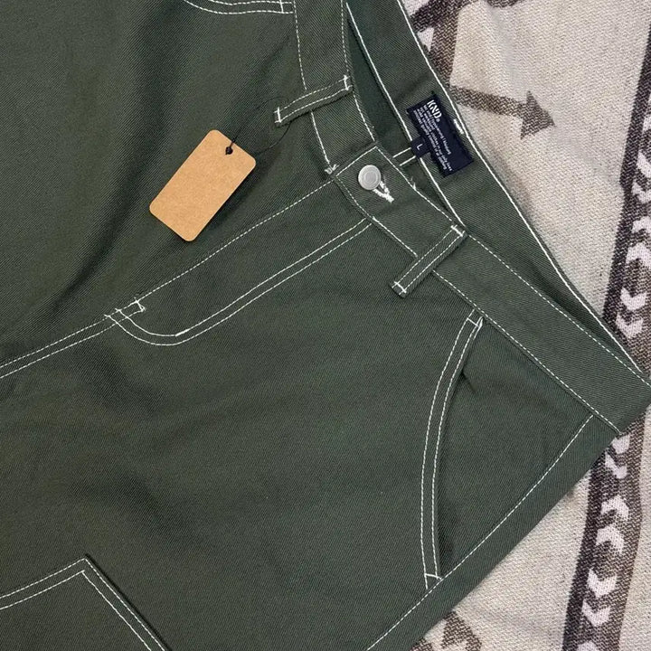 [SOLD OUT] 케이엔드 히로이 더블니 와이드 팬츠 카키