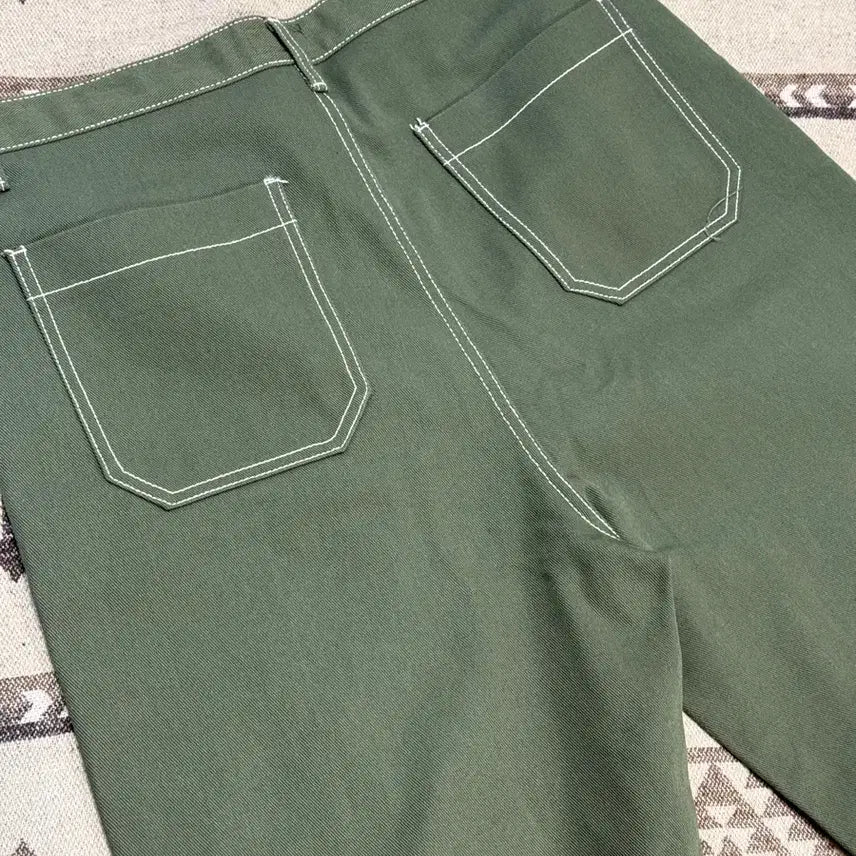 [SOLD OUT] 케이엔드 히로이 더블니 와이드 팬츠 카키