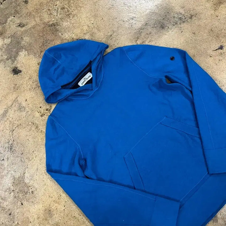 [SOLD OUT] [정품/M] 스톤아일랜드 블루 후드티