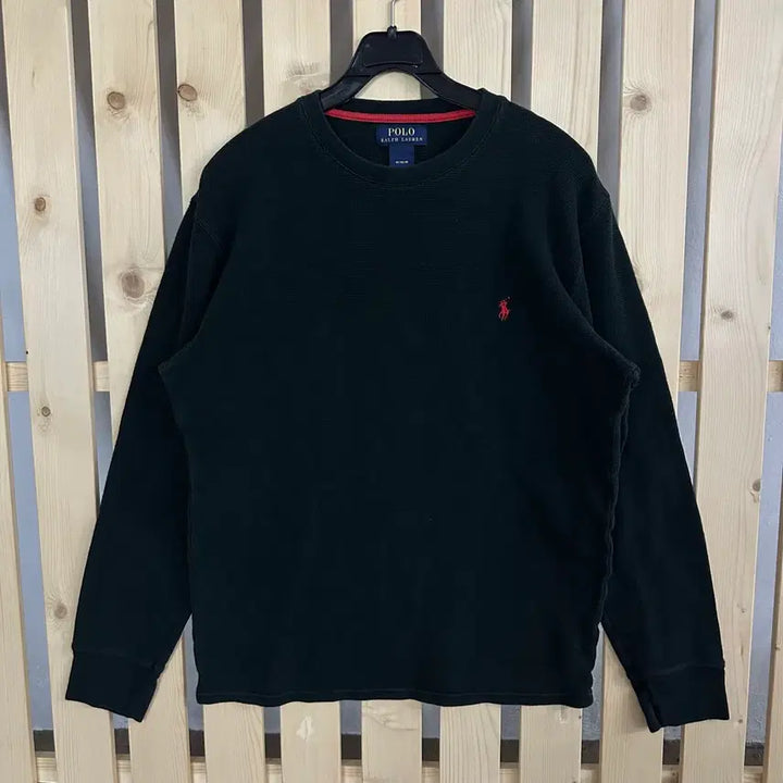[BUNJANG] Polo Ralph Lauren Black Waffle Long Sleeve T-Shirt / (M) 폴로 랄프로렌 블랙 와플 롱슬리브 티셔츠