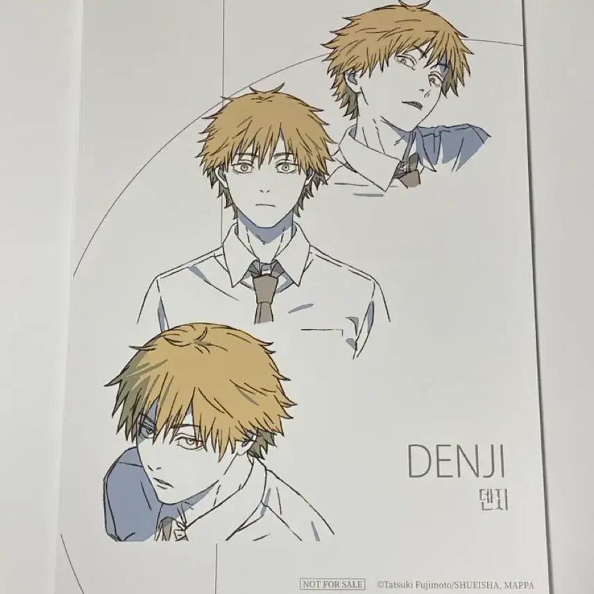 [BUNJANG] Chainsaw Man Denji Makima Aki Power A4 Illustration Poster Set / 체인소맨 팝업 특전 A4 원화 포스터 4종(덴지, 마키마, 아키, 파워)