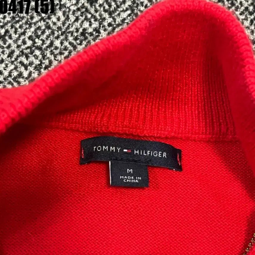 [BUNJANG] Tommy Hilfiger Red/Navy Zip-up Jacket / 타미힐피거 레드/네이비 집업