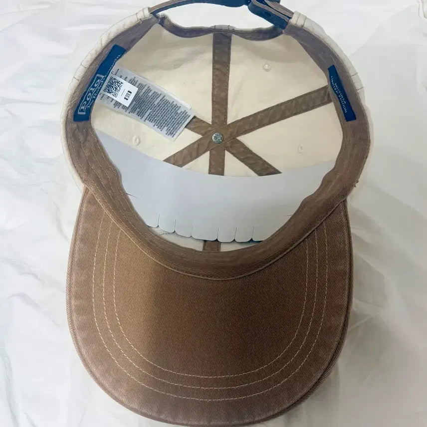 [BUNJANG] Polo Ralph Lauren Logo Patch Baseball Cap Beige / 폴로 랄프로렌 로고 패치 볼캡 베이지