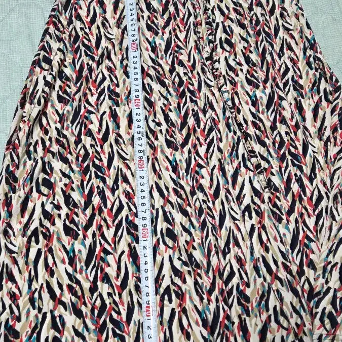 [BUNJANG] Blackout Pattern Long Skirt / 블랙아웃 패턴 롱 스커트 F
