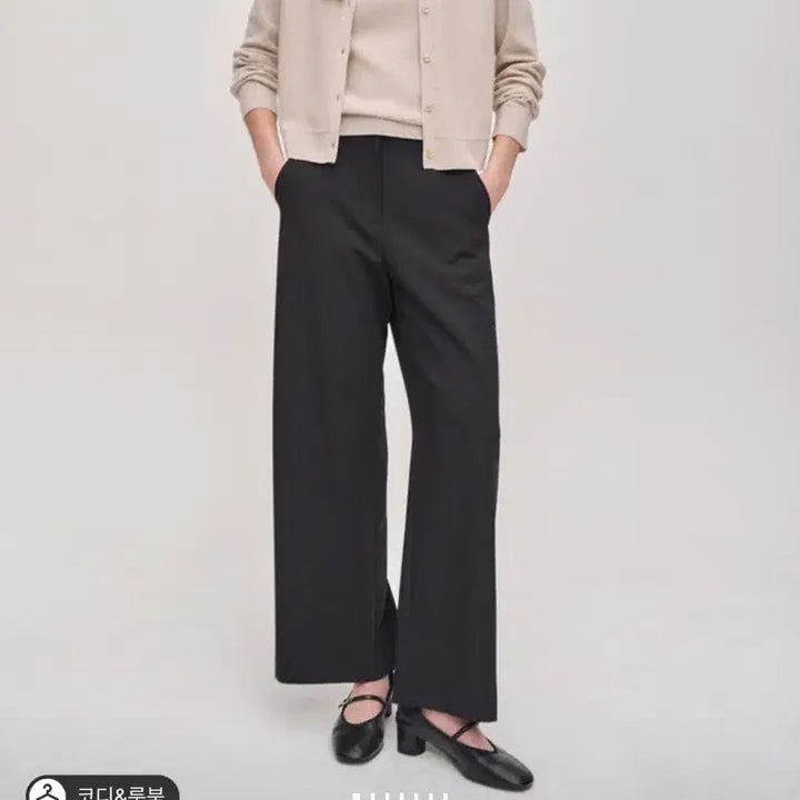 [SOLD OUT] 한섬 26ss sjsj 울 블렌드 패널 와이드 팬츠 66