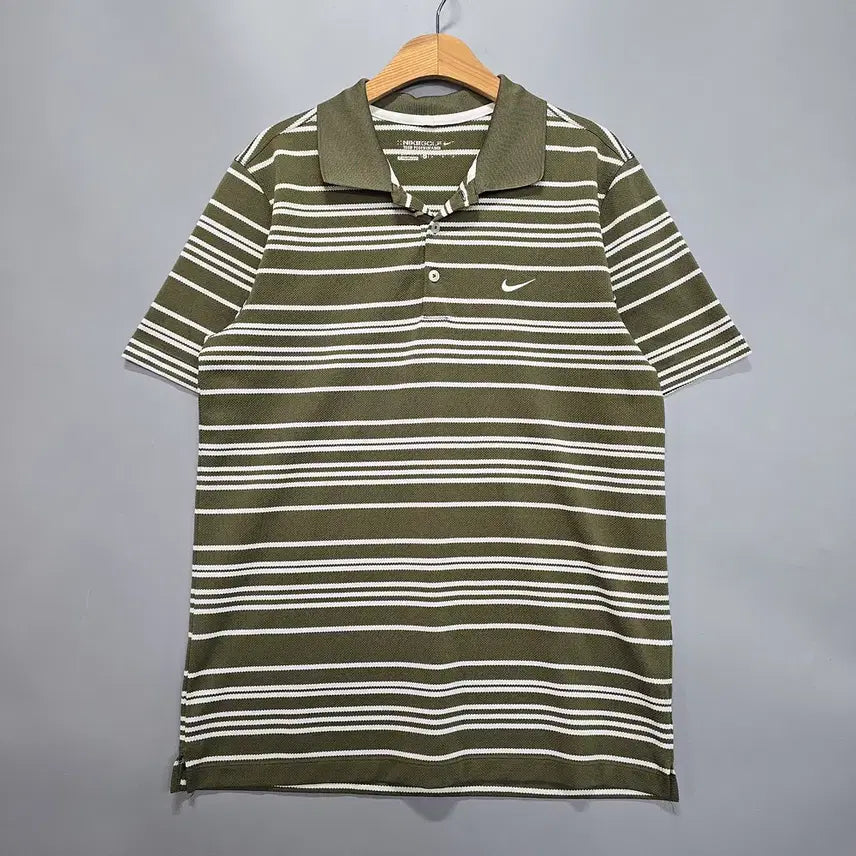 [BUNJANG] 나이키 골프(NIKE GOLF) 스트라이프 카라 티셔츠 M / 나이키 골프(NIKE GOLF) 스트라이프 카라 티셔츠 M