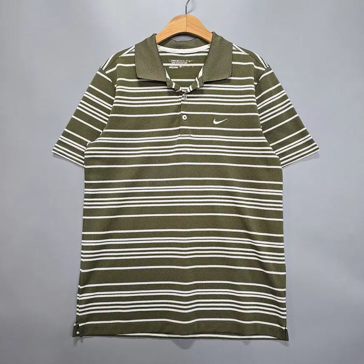 [BUNJANG] 나이키 골프(NIKE GOLF) 스트라이프 카라 티셔츠 M / 나이키 골프(NIKE GOLF) 스트라이프 카라 티셔츠 M