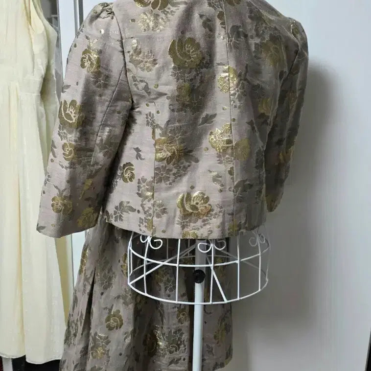 [SOLD OUT] Juicy 자수 자켓 &amp; 원피스 세트 3 pieces