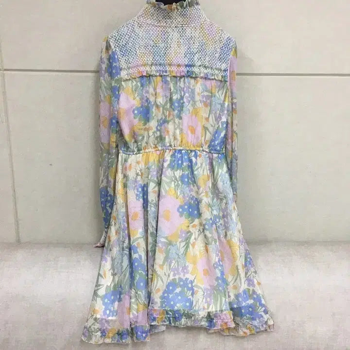 [SOLD OUT] 짐머만  플라워 패턴 롱원피스 쉬폰 리본타이