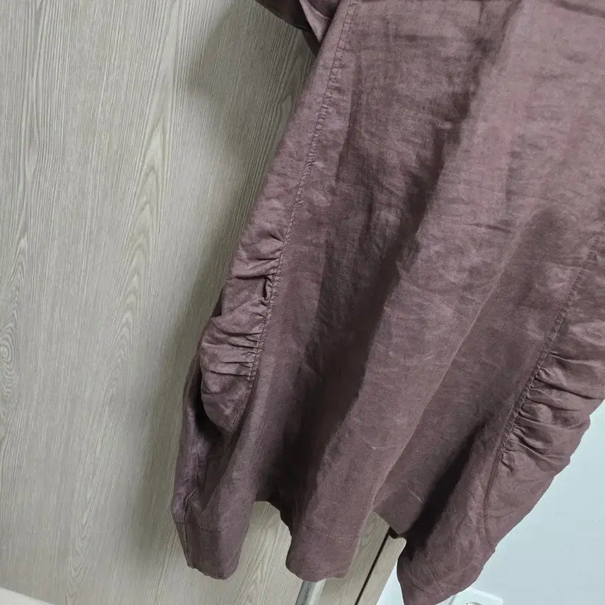[BUNJANG] Linen Brown Long Dress / 린넨 브라운 롱 원피스 5부