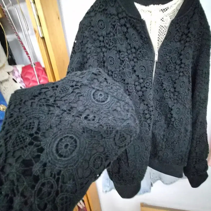 [BUNJANG] Siero Lace Blouson Jacket / 시에로 레이스 블루종 집업