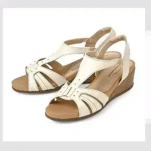 [BUNJANG] Hush Puppies Wedge Heel Sandals / 허시파피 스트랩 포인트 웨지힐 샌들 225 새제품(박스낡음)