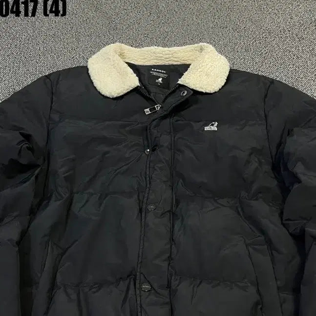 [SOLD OUT] XL 캉골 블랙 숏패딩 양털 카라 0417(4)