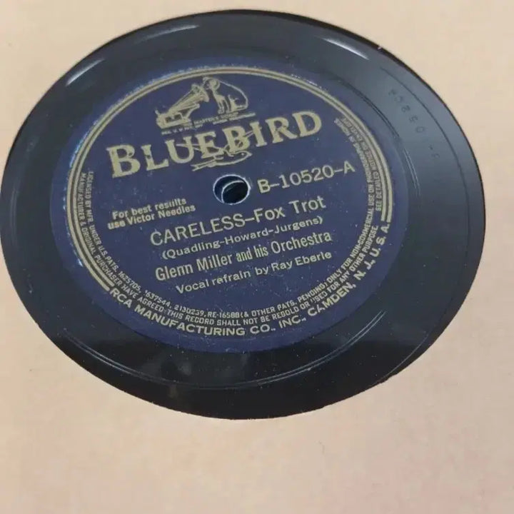 [BUNJANG] Bluebird Glenn Miller Careless Fox Trot 78rpm Record Bundle / 블루버드 글렌 밀러 Careless 폭스 트롯 sp돌판 10장 일괄판매
