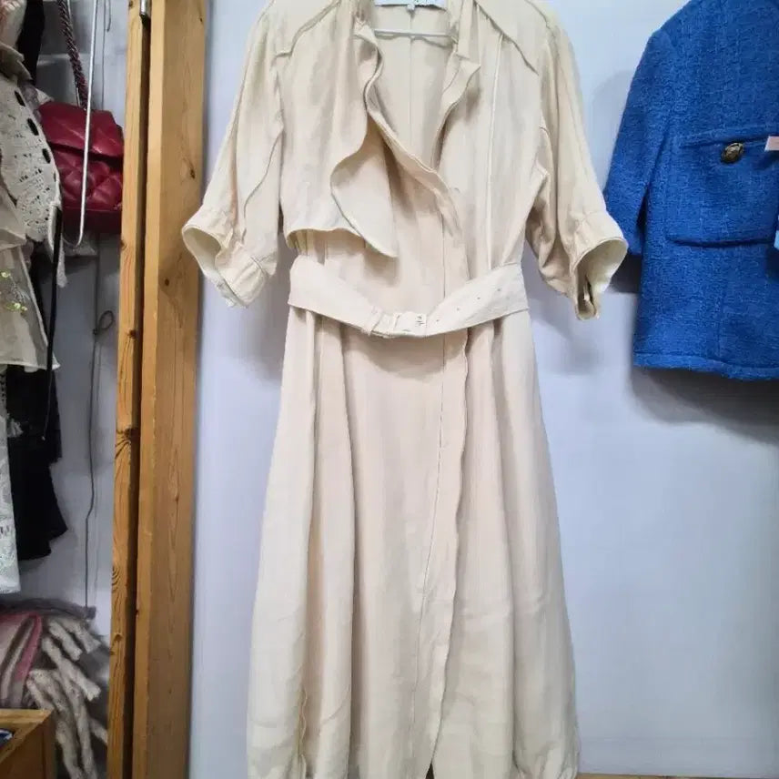[BUNJANG] Obze One-Piece Zip Trench Outer / 오브제 원피스 집업 트렌치아우터