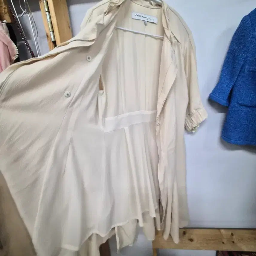 [BUNJANG] Obze One-Piece Zip Trench Outer / 오브제 원피스 집업 트렌치아우터