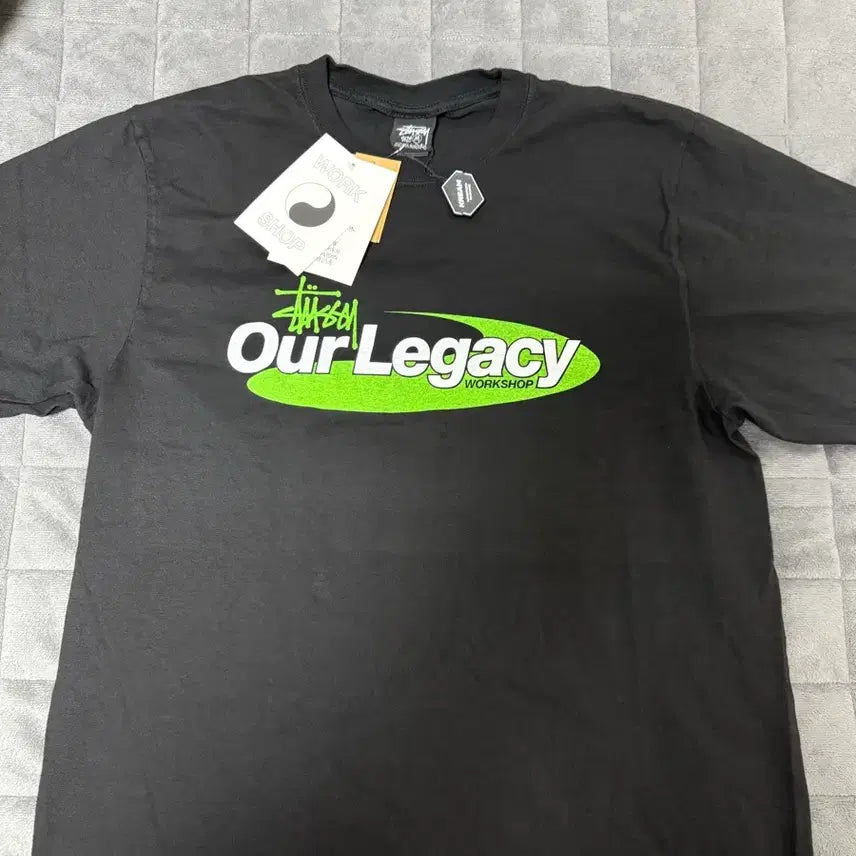 [BUNJANG] Stussy Our Legacy Collaboration Black T-shirt (M) / 스투시 아워레거시 m