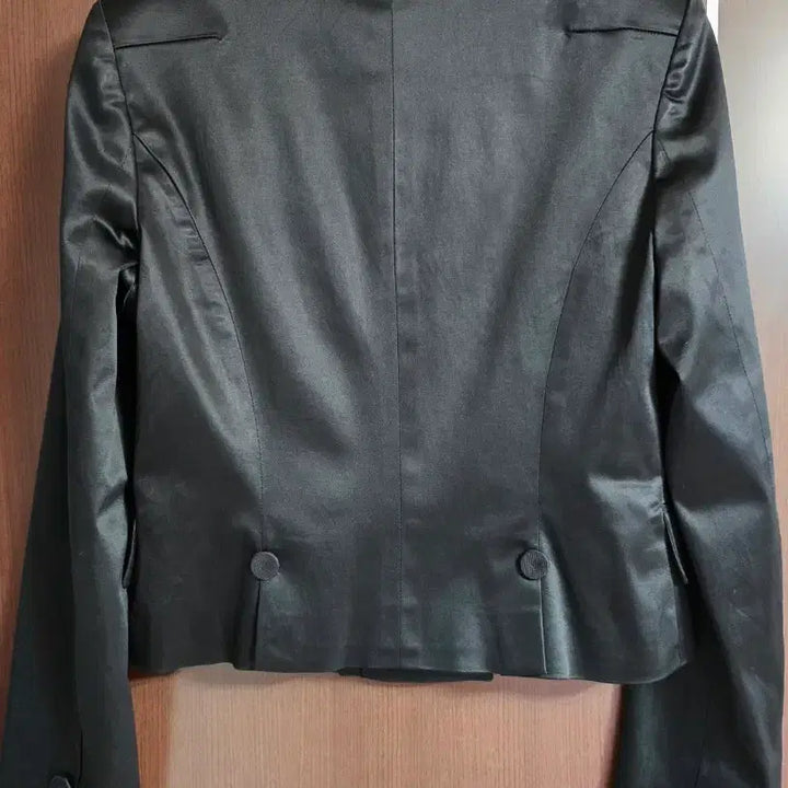 [BUNJANG] Blue Pepe Black Silk Crop Jacket / 블랙 실크 크롭 자켓(상태 최상!)