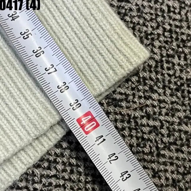 [BUNJANG] F Flack Ivory Cable Knit Crop Cardigan / F 플랙 아이보리 꽈배기 니트 집업 크롭 가디건 0417(4)