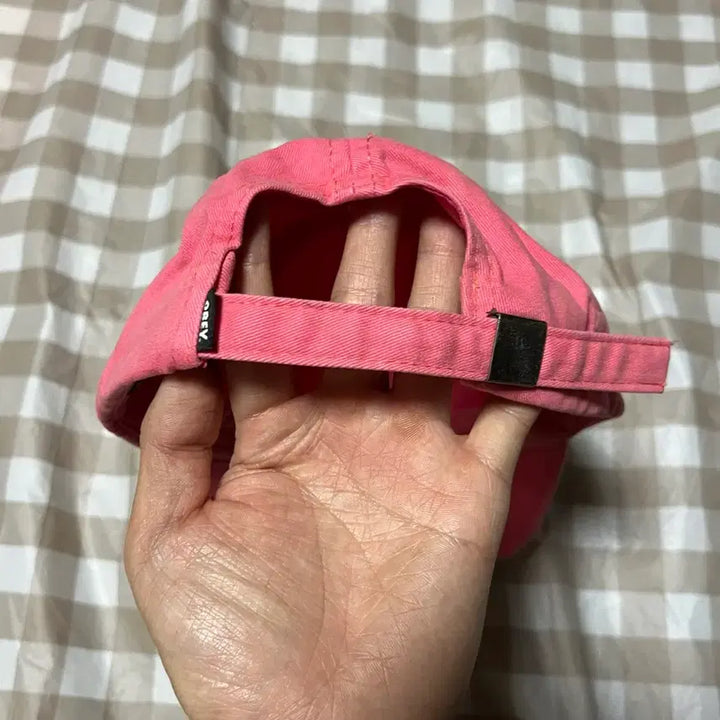 [BUNJANG] OBEY Pink Ball Cap Hat / 오베이 OBEY 핑크 볼캡 모자 분홍 빈티지 스트릿