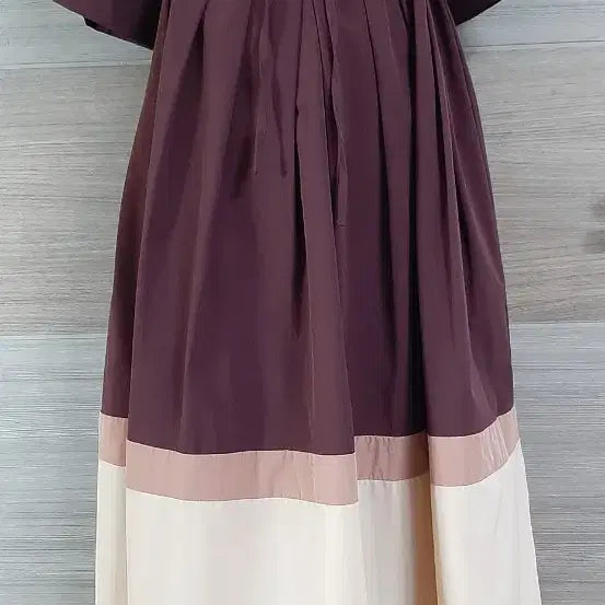[SOLD OUT] 버건디 투톤 바스락 원피스 상태최상