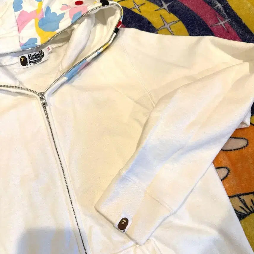 [BUNJANG] BAPE Cotton Candy Camo Shark Full Zip Hoodie / 베이프 코튼 캔디 카모 샤크 풀 집 후드