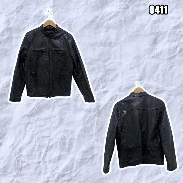 [BUNJANG] Tommy Hilfiger Leather Jacket / L 타미힐피거 2P 가죽 자켓