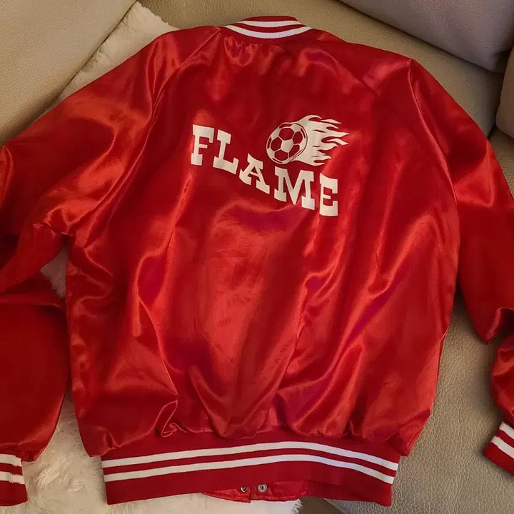 [BUNJANG] Whang Sports Satin Varsity Jacket / 90&