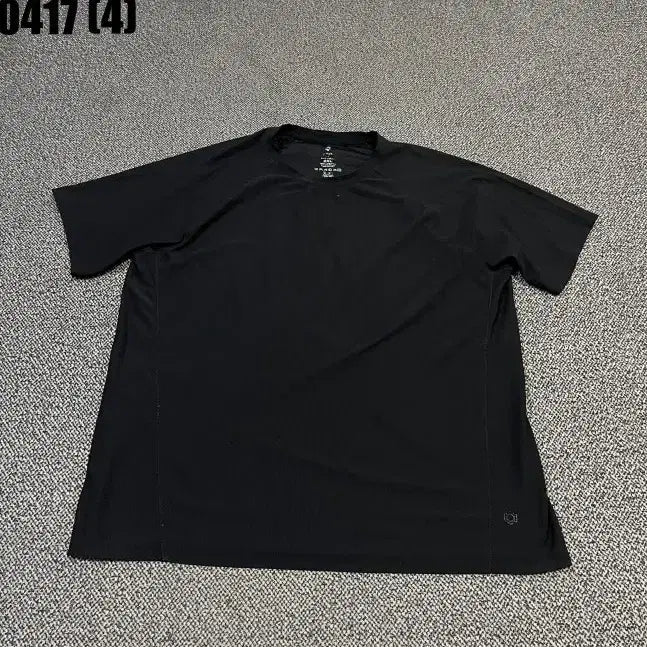 [BUNJANG] Topten Black Functional T-shirt / 2XL 탑텐 블랙 반팔 기능성 티셔츠 0417(4)