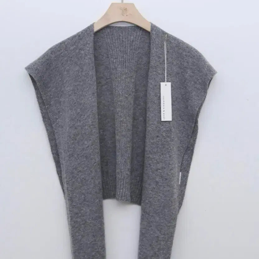 [BUNJANG] Cashmere Blend Shoulder Scarf / (새상품) 페이크숄 캐시미어니트 어깨숄 스카프