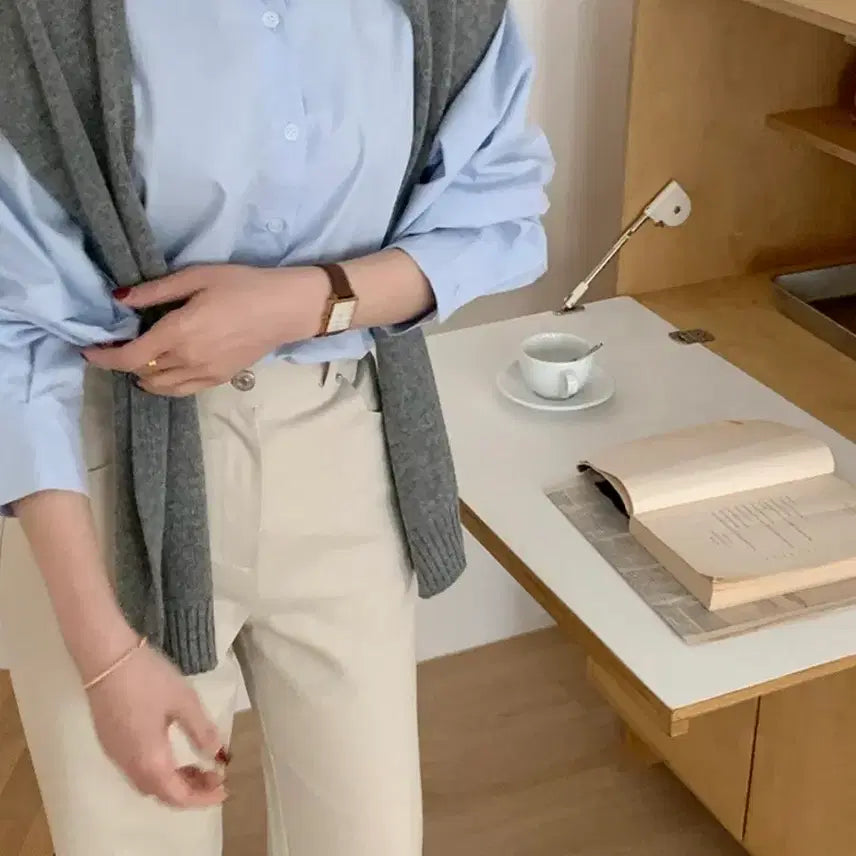 [BUNJANG] Cashmere Blend Shoulder Scarf / (새상품) 페이크숄 캐시미어니트 어깨숄 스카프