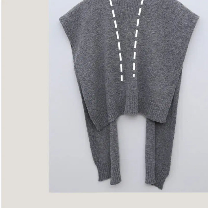 [BUNJANG] Cashmere Blend Shoulder Scarf / (새상품) 페이크숄 캐시미어니트 어깨숄 스카프