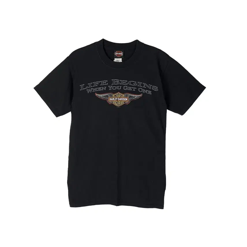 [BUNJANG] Harley Davidson Korea Printed T-shirt (F) / 1087. 할리데이비슨 코리아 프린팅 반팔티 (F)