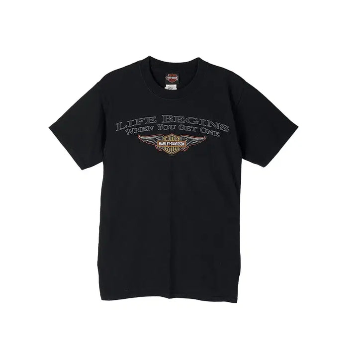 [BUNJANG] Harley Davidson Korea Printed T-shirt (F) / 1087. 할리데이비슨 코리아 프린팅 반팔티 (F)