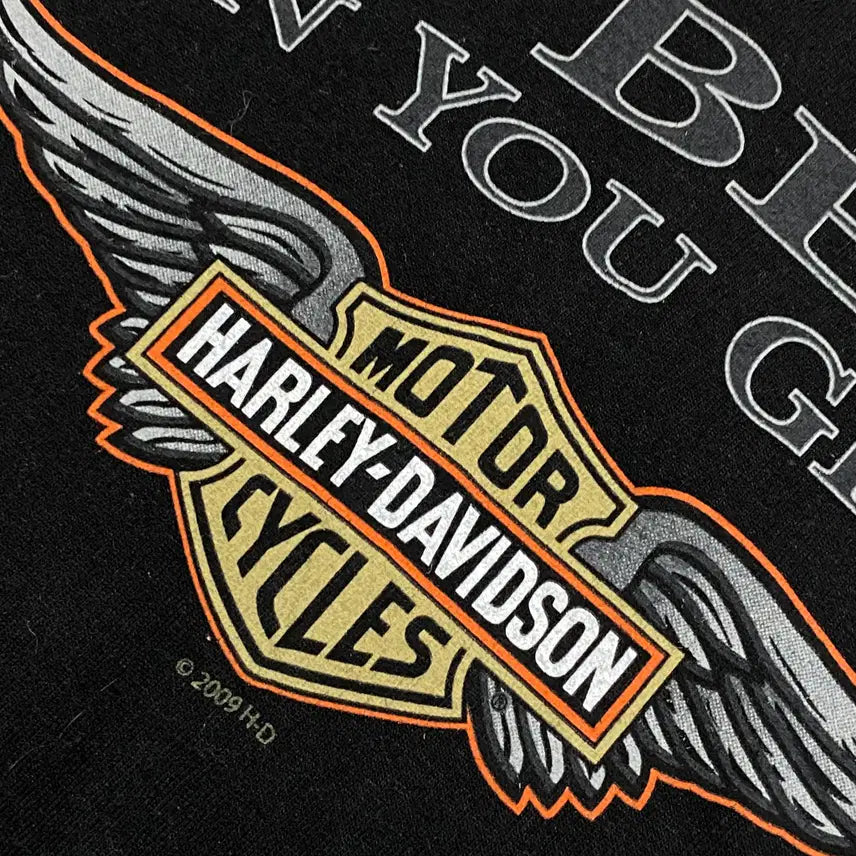 [BUNJANG] Harley Davidson Korea Printed T-shirt (F) / 1087. 할리데이비슨 코리아 프린팅 반팔티 (F)