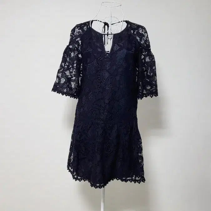 [SOLD OUT] 미국브랜드 Juicy 레이스 시스루 블랙 원피스