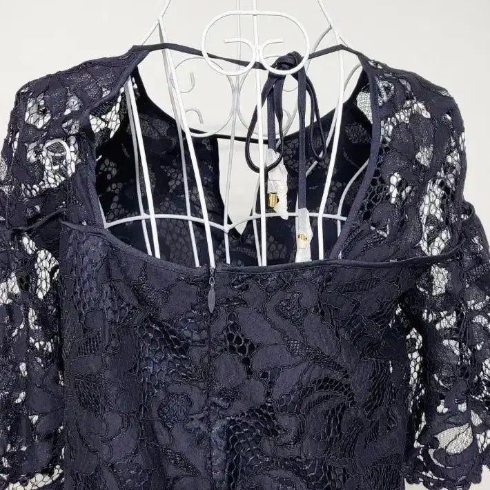[SOLD OUT] 미국브랜드 Juicy 레이스 시스루 블랙 원피스