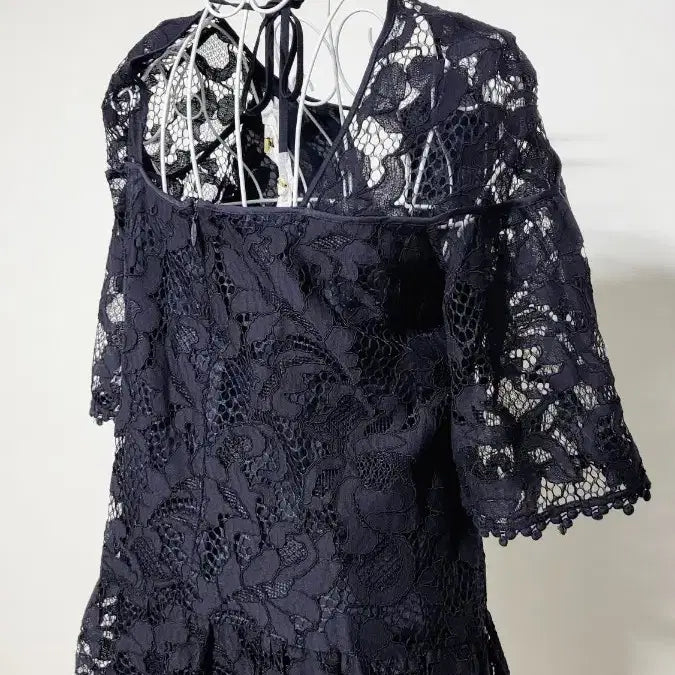 [SOLD OUT] 미국브랜드 Juicy 레이스 시스루 블랙 원피스