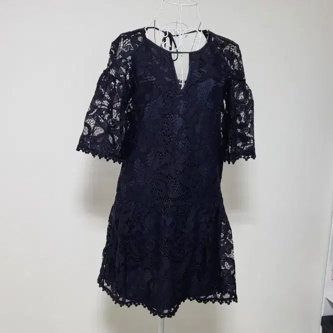 [SOLD OUT] 미국브랜드 Juicy 레이스 시스루 블랙 원피스