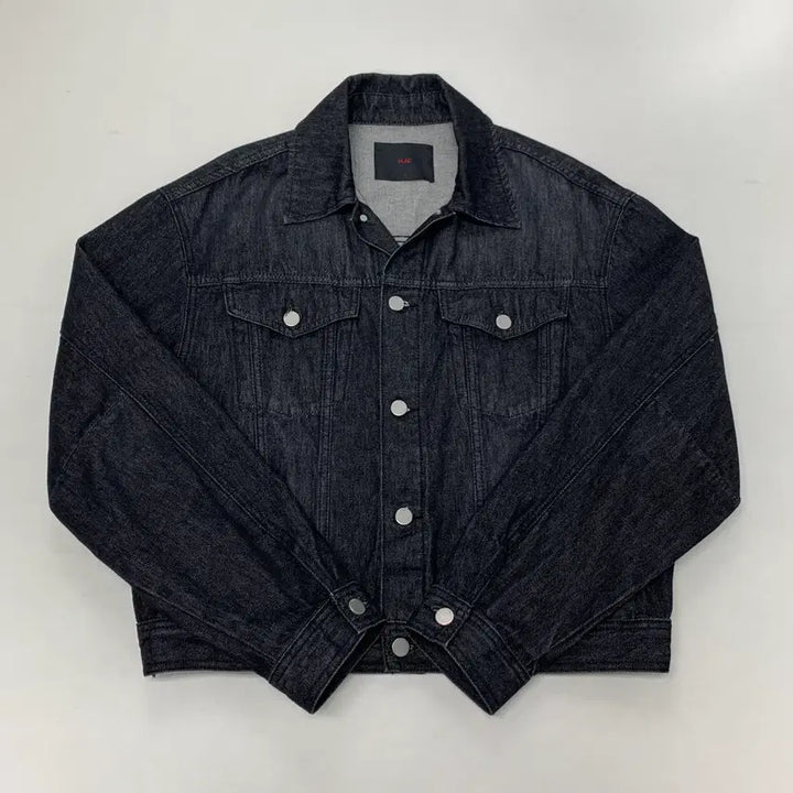 [BUNJANG] PLAC Black Denim Trucker Jacket (L) / PLAC 플랙 흑청 데님 트러커자켓 (L)