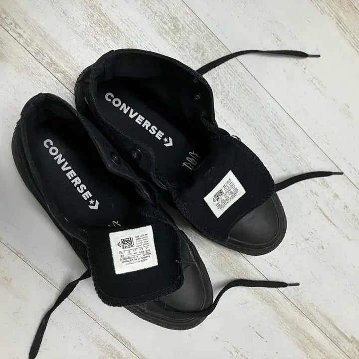 [BUNJANG] Converse High-Top All Black Sneakers / 컨버스 하이탑 올블랙 235