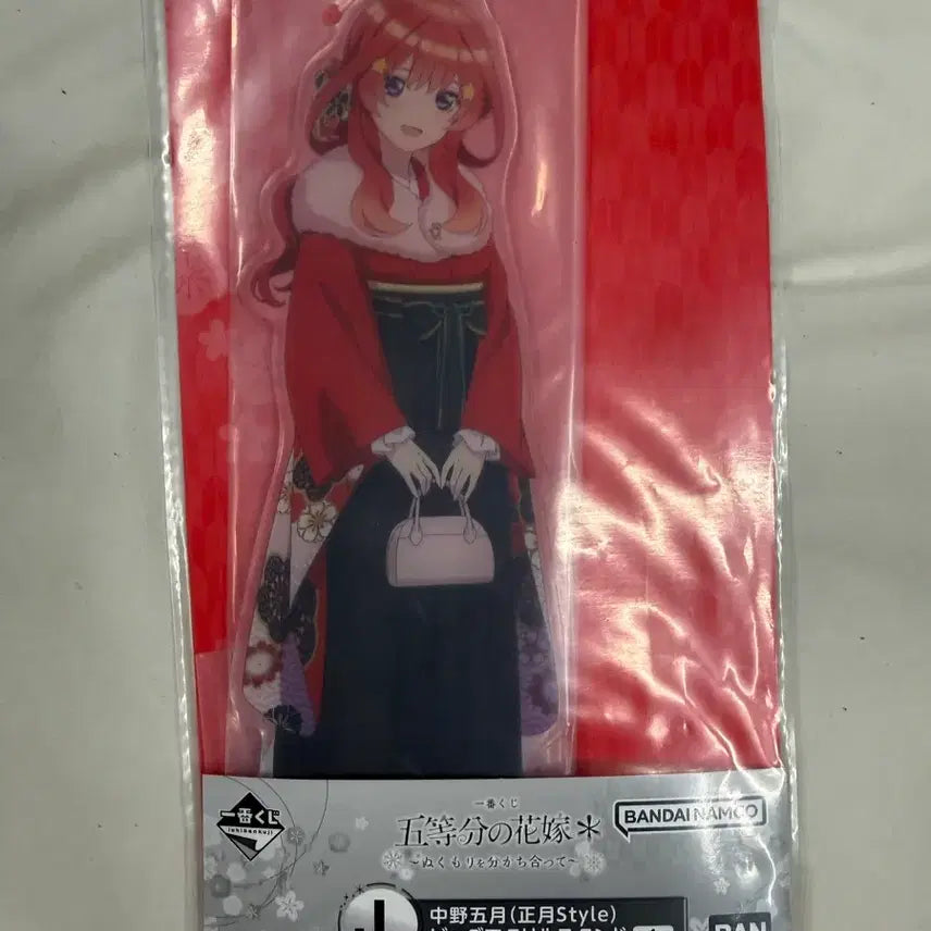 [BUNJANG] 5-toubun no Hanayome Acrylic Stand and Can Badge Set / 5등분의신부 제일복권 캔뱃지 아크릴스탠드 j상 ,O상