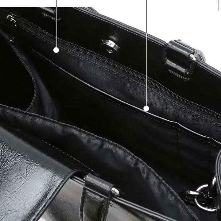 [BUNJANG] Jill by Jill Stuart Medium Black Leather Shoulder Bag (Jjueonni Collabo) / 질바이질스튜어트 미디움(m) 블랙 레더 숄더백 (쭈언니 콜라보)