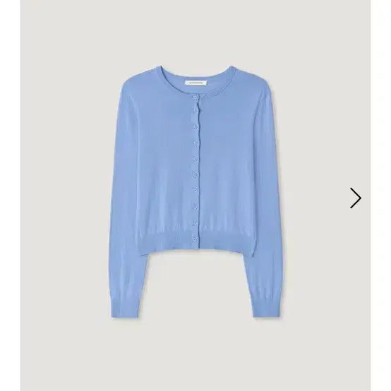 [BUNJANG] Mango Many Please Round Neck Cardigan Blue / 망고매니플리즈 라운드넥 가디건 블루
