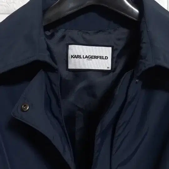 [BUNJANG] Karl Lagerfeld Trench Coat (Navy) - New with Tags / 칼라거펠트 코트 택채새거