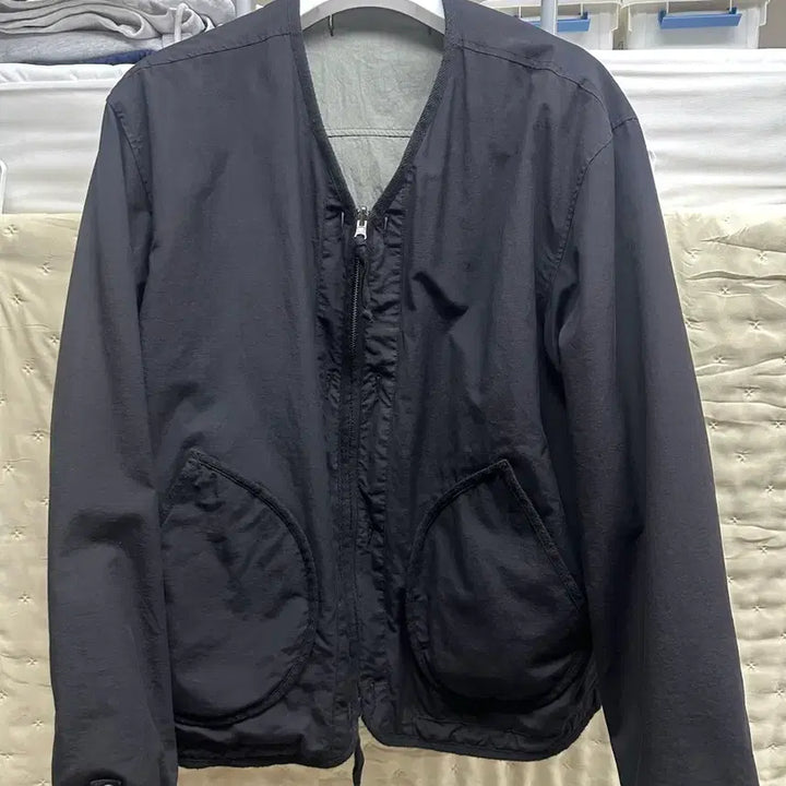 [BUNJANG] Union Blue Reversible Liner Jacket Black/Khaki (L) / 유니온블루 리버시블 라이너 자켓 블랙/카키 L 판매합니다!!