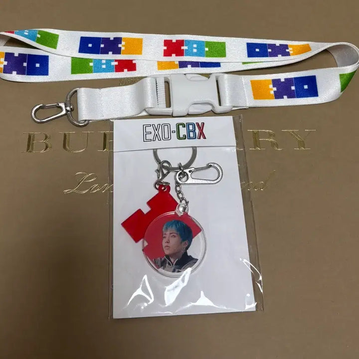 [BUNJANG] EXO-CBX Summer Fanmeeting Bundle Set Lanyard &amp; Xiumin Acrylic Keyring / 첸백시 여름 팬미팅 굿즈 랜야드, 시우민 키링 일괄