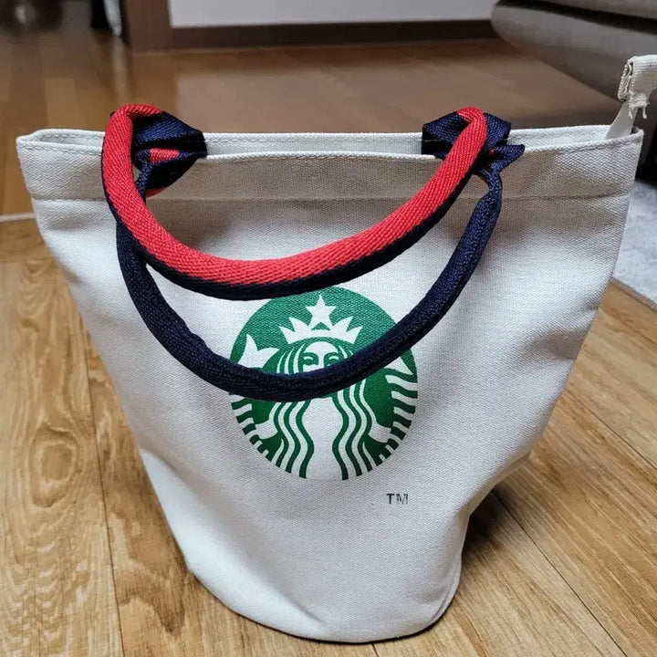 [SOLD OUT] (스타벅스X) 스타벅스스타일 화이트 캔버스 토트백
